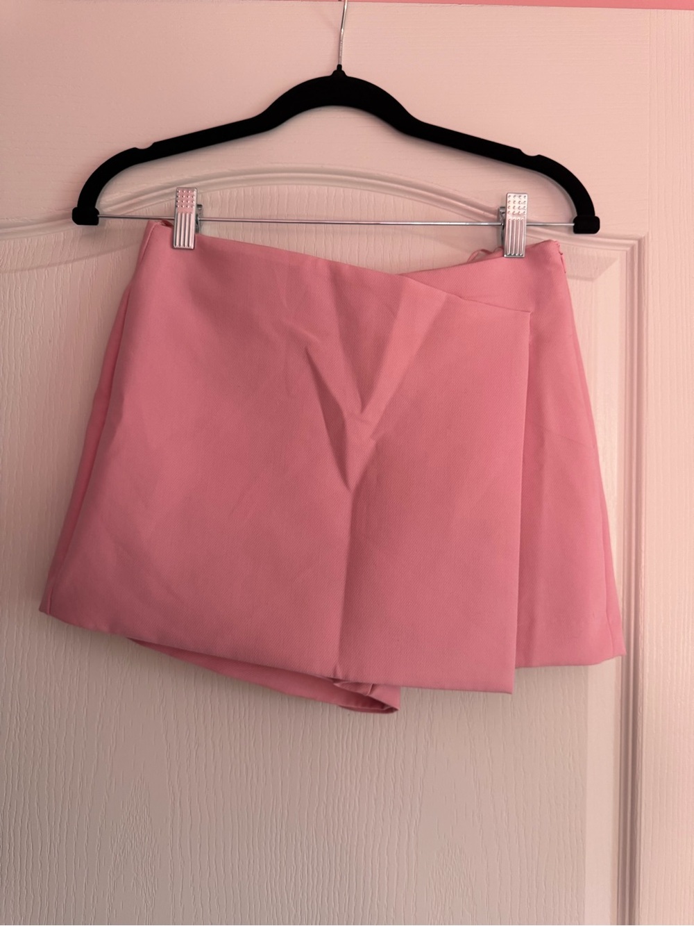 Zara Pastel Pink Mini Wrap Skort